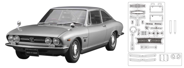 Hasegawa 1/24  ISUZU 117 COUPÉ EARLY VERSION "DETAIL UP VERSION"(4967834524392)(4967834524392)