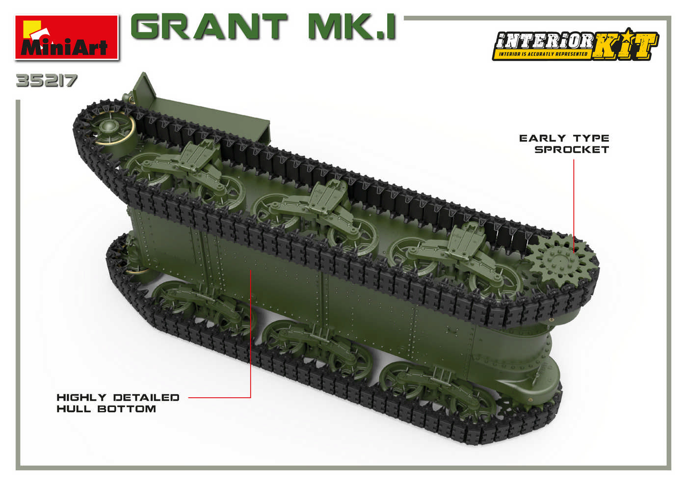 Miniart 1/35 Grant Mk.I Interior Kit | 4820183312280