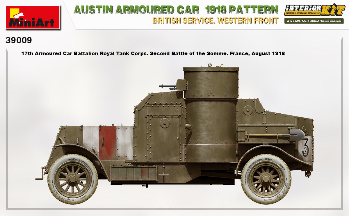 MiniArt 1/35 Austin Armoured Car 1918 Pattern. British Service. Western Front . Interior Kit | 4820183313591