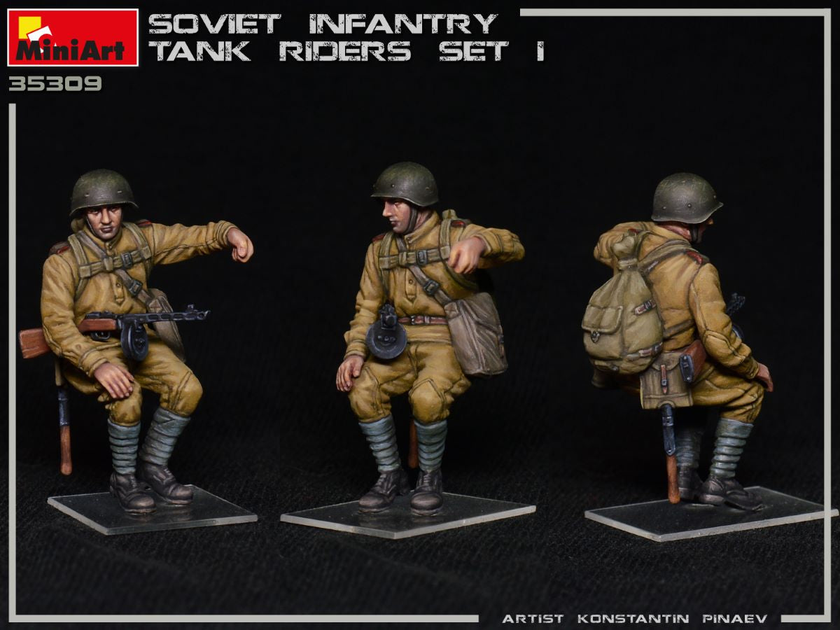 MiniArt 1/35 Soviet Infantry Tank Riders Set 1 | 4820183312983