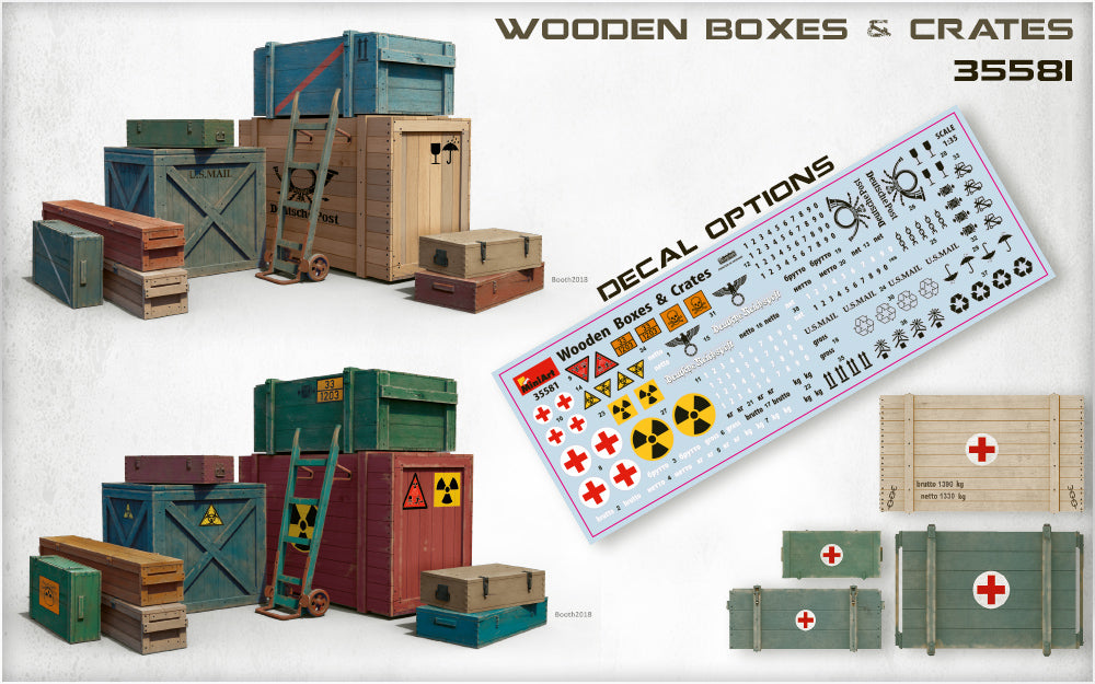 MiniArt 1/35 Wooden Boxes & Crates | 4820183311849