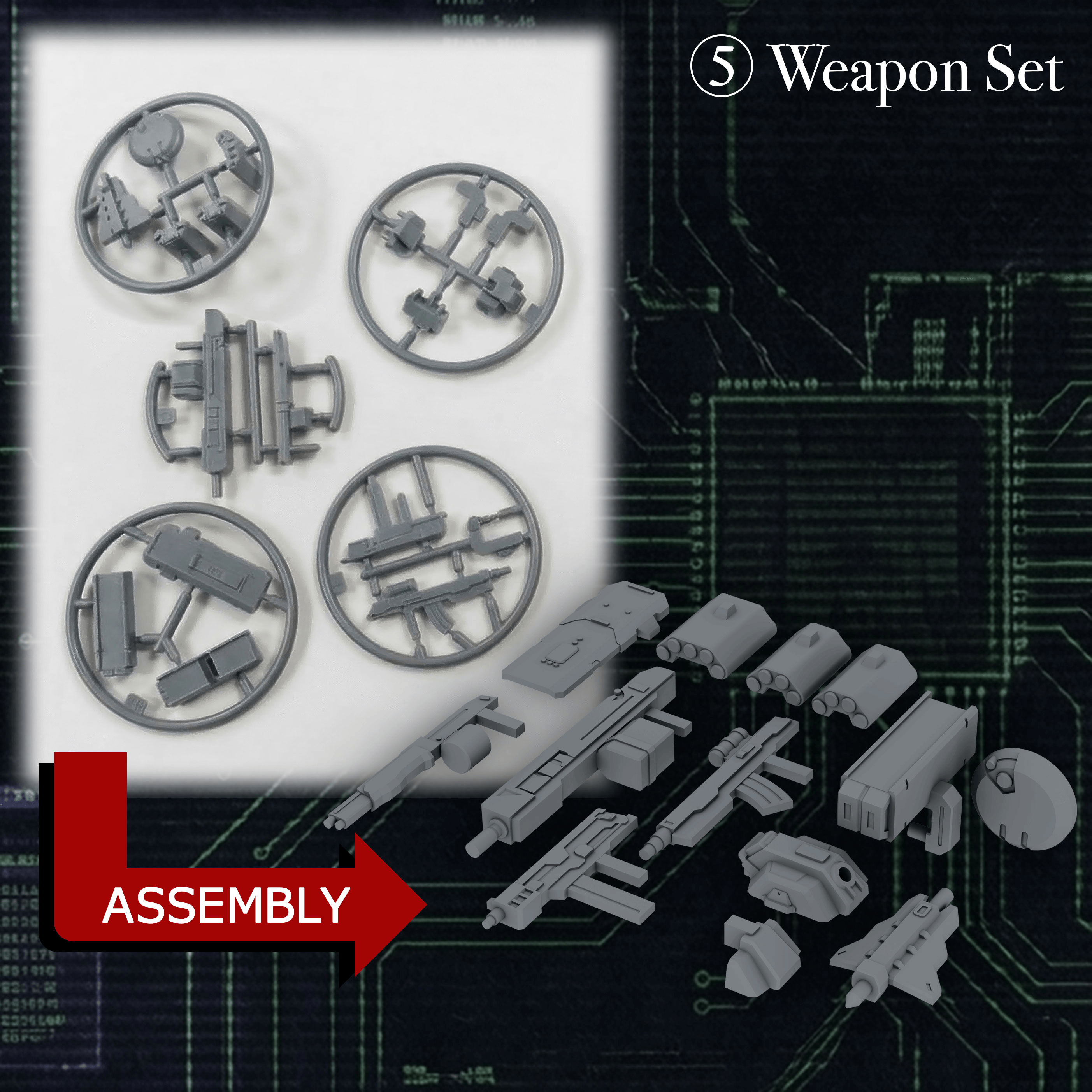 KIKOU SENSEN 1/100th Scale Plastic Model Kit Wave 1 (1 set of 6 pcs) | 4595430617196