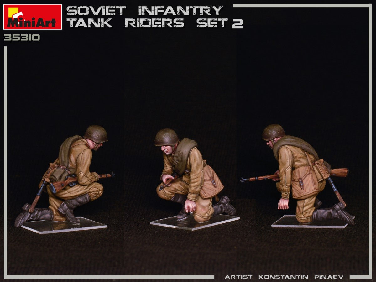 MiniArt 1/35 Soviet Infantry Tank Riders Set 2 | 4820183313010