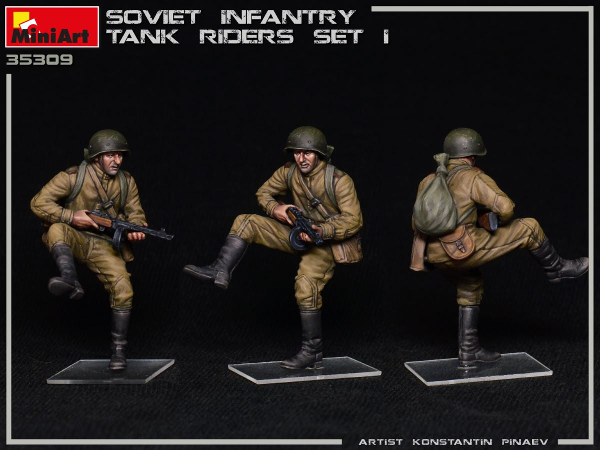 MiniArt 1/35 Soviet Infantry Tank Riders Set 1 | 4820183312983
