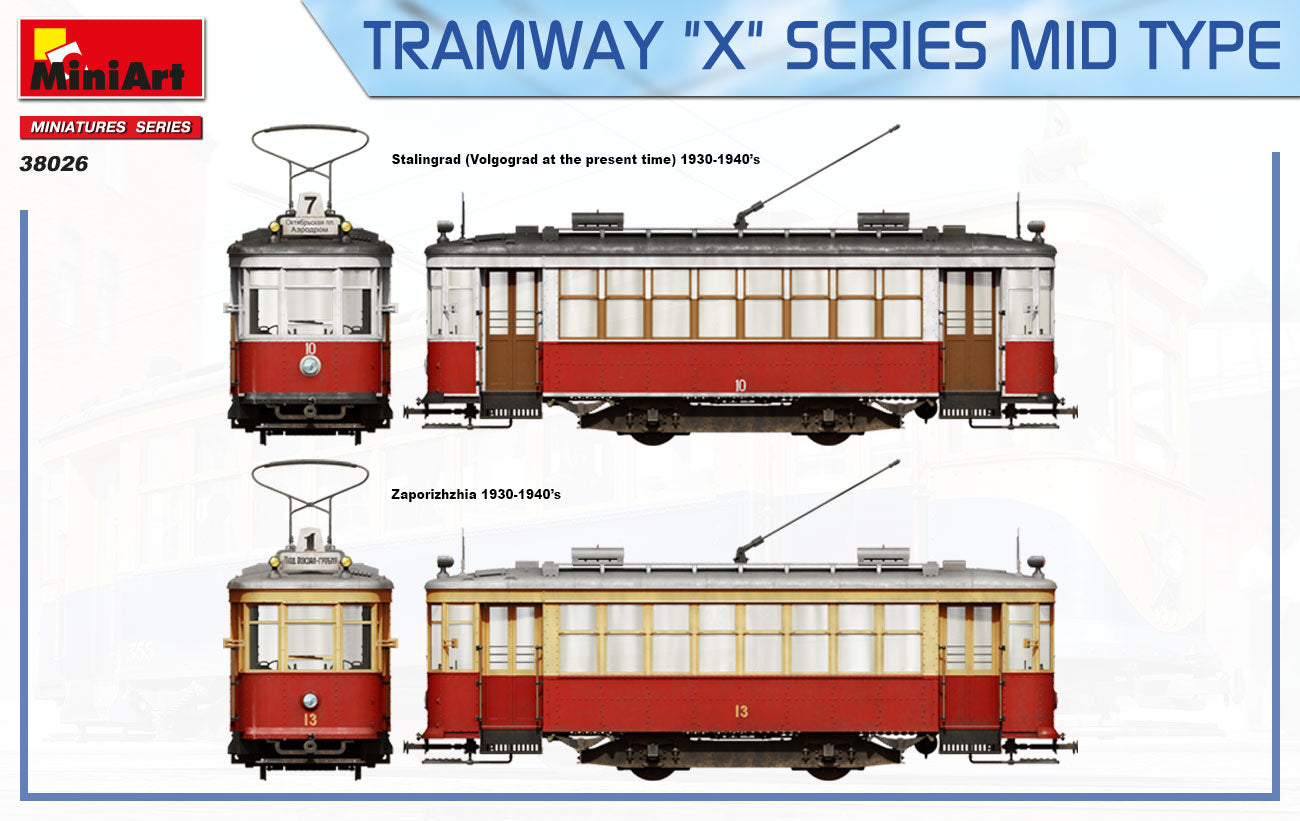 MiniArt 1/35 Tramway X-Series Mid Type | 4820183313720