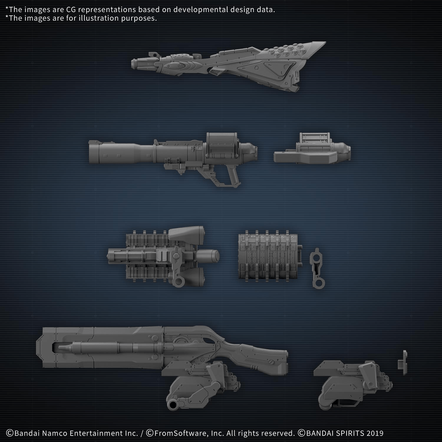 30MM OPTION PARTS SET ARMORED CORE Ⅵ FIRES OF RUBICON WEAPON SET 09