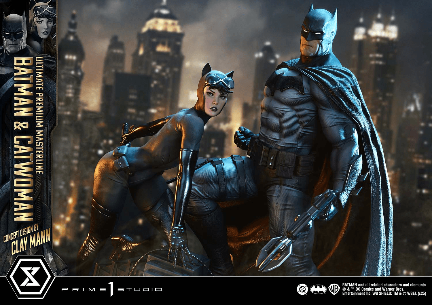  Ultimate Premium Masterline Batman (Comics) Batman &amp; Catwoman (Concept Design by CLAY MANN) Bonus Version  | 4582647123138