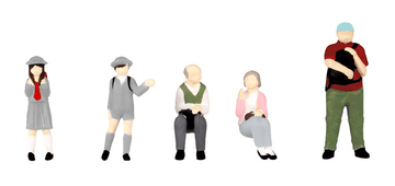 1/80 Scale super minifigure series12 That Day's Bus Stop Set 2 | 4582362383206