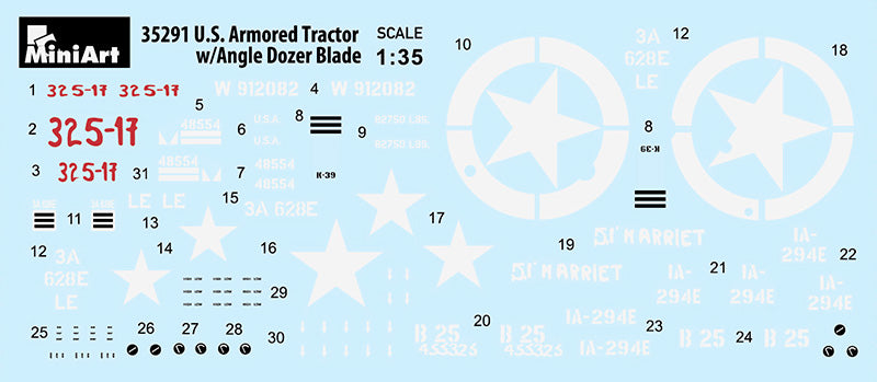 MiniArt 1/35 U.S. Armored Tractor w/ Angle Dozer Blade | 4820183312945
