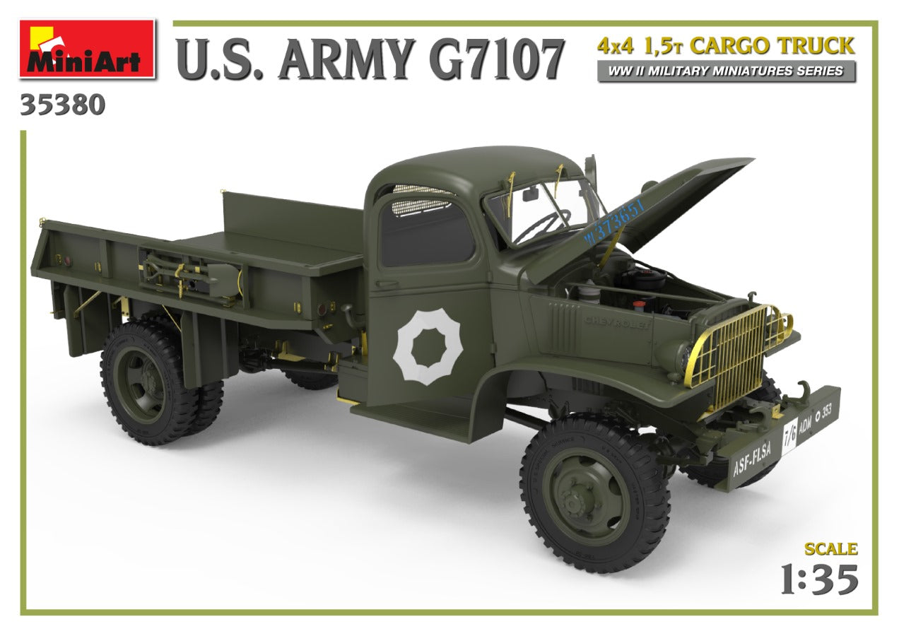 MiniArt 1/35 U.S. Army G7107 4X4 1,5t Cargo Truck | 4820183314260