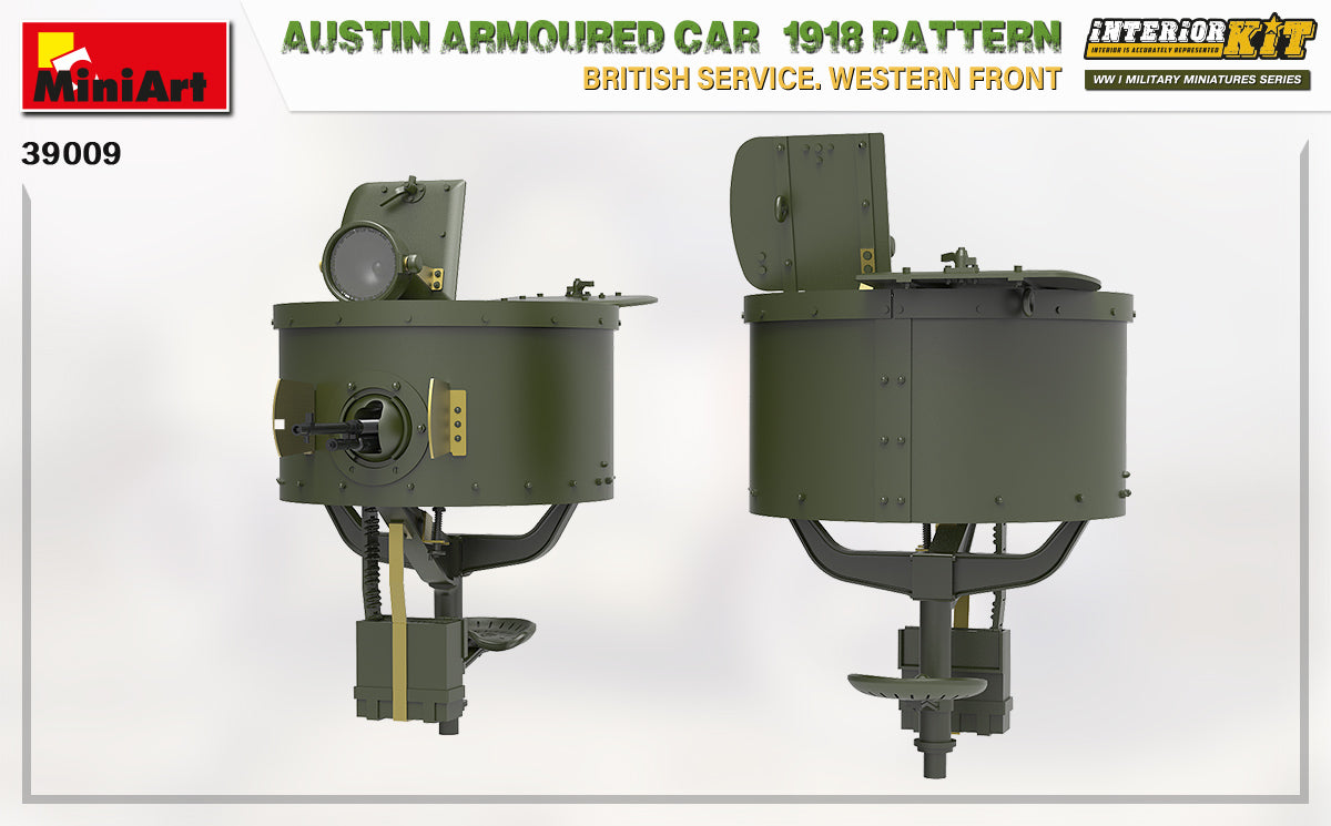 MiniArt 1/35 Austin Armoured Car 1918 Pattern. British Service. Western Front . Interior Kit | 4820183313591
