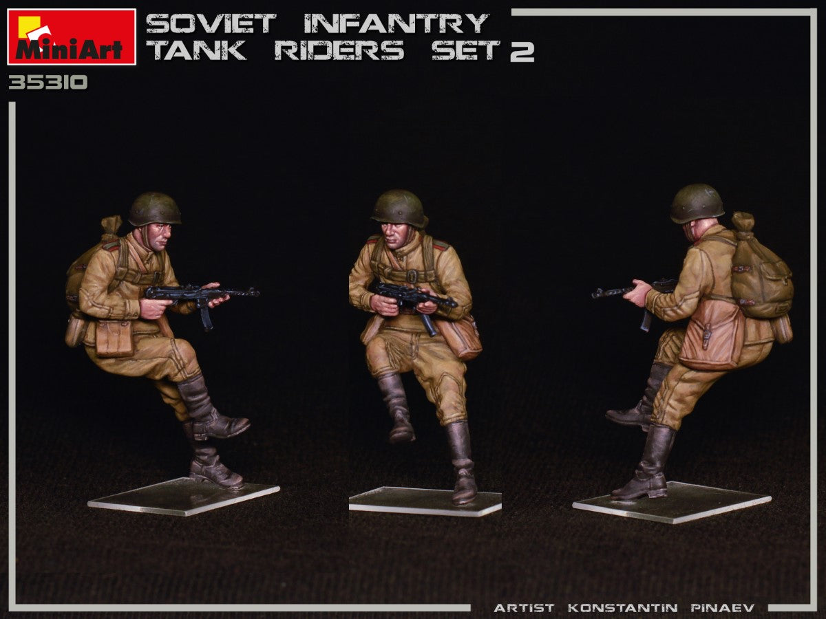 MiniArt 1/35 Soviet Infantry Tank Riders Set 2 | 4820183313010