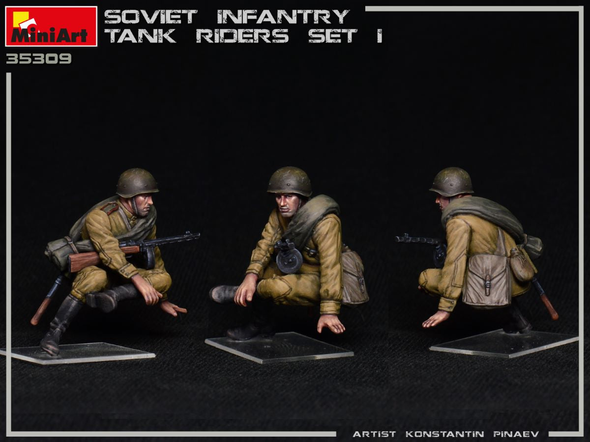 MiniArt 1/35 Soviet Infantry Tank Riders Set 1 | 4820183312983