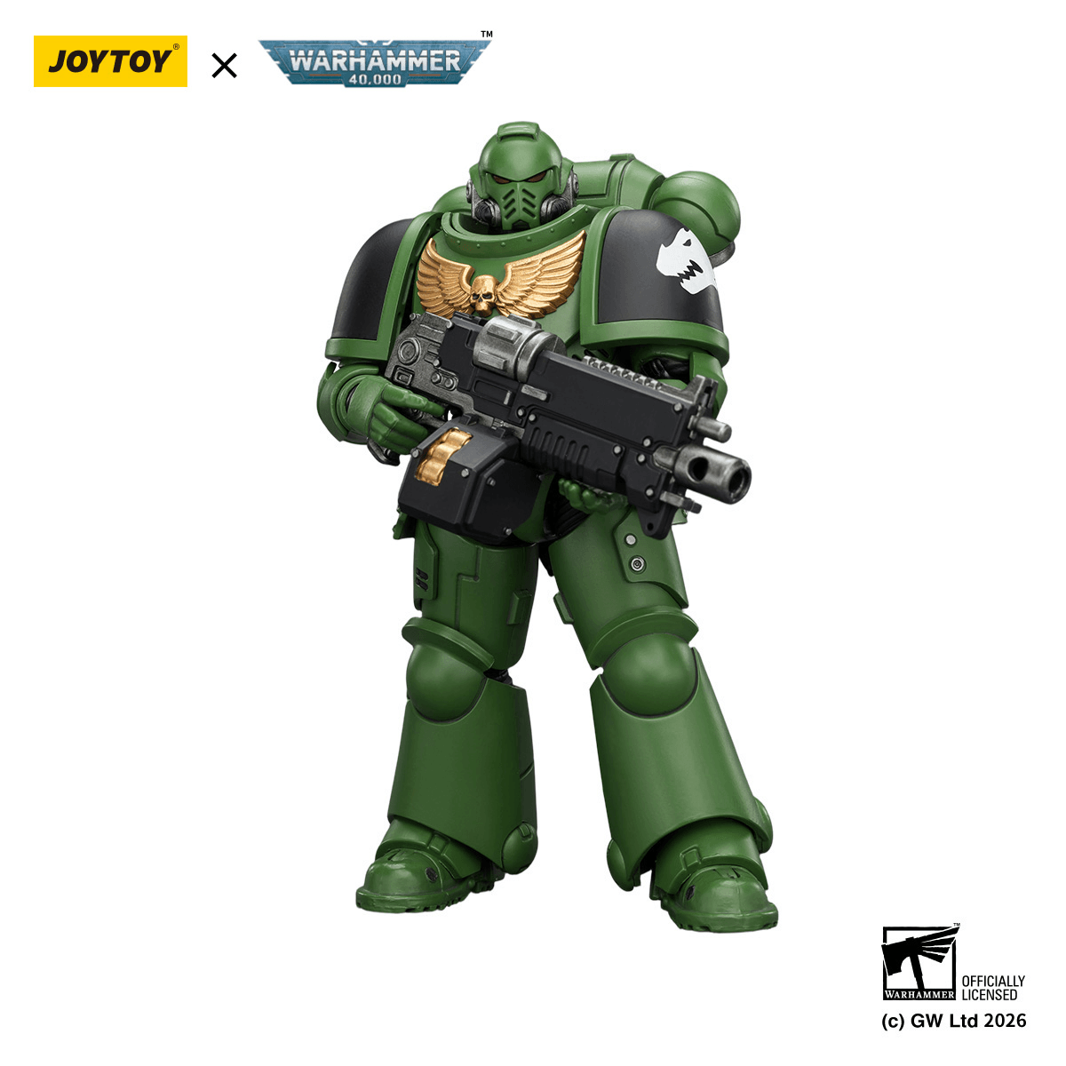 Salamanders Intercessor with Bolt Rifle, Bolt Pistol and Chainsword | 6927054403875