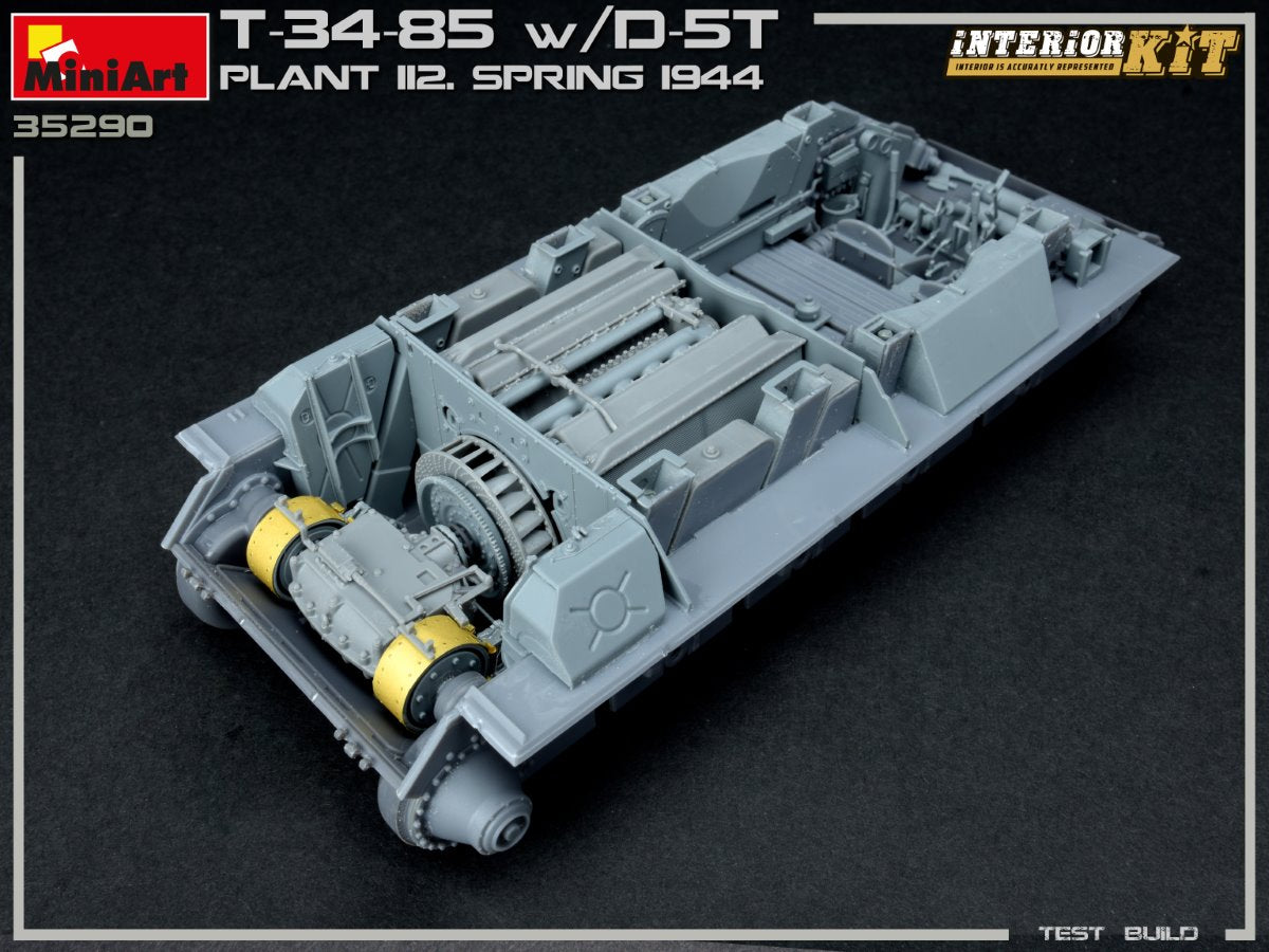 MiniArt 1/35 T-34/85 w/D-5T. PLANT 112. SPRING 1944. INTERIOR KIT | 4820183313171