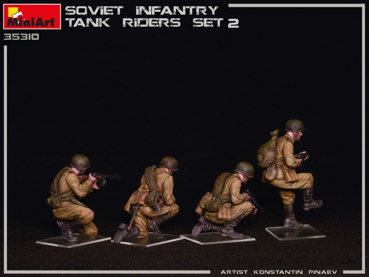 MiniArt 1/35 Soviet Infantry Tank Riders Set 2 | 4820183313010