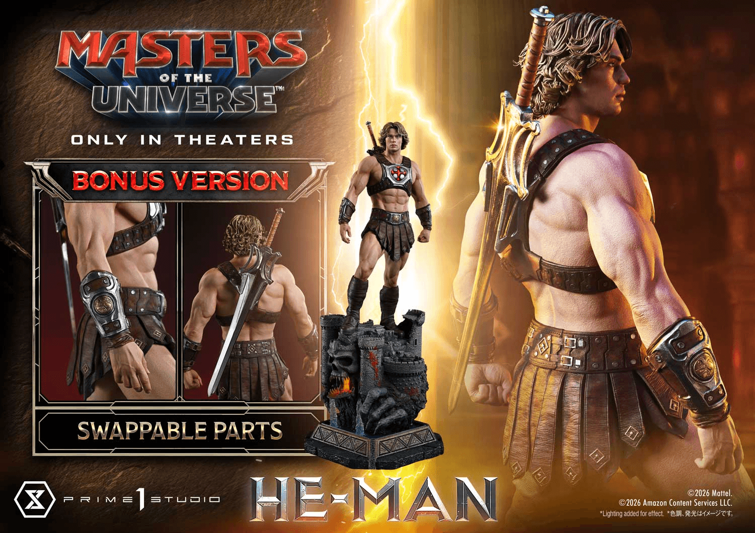 Real Elite Masterline Masters of the Universe (2026 Film) He-Man DX Bonus Version