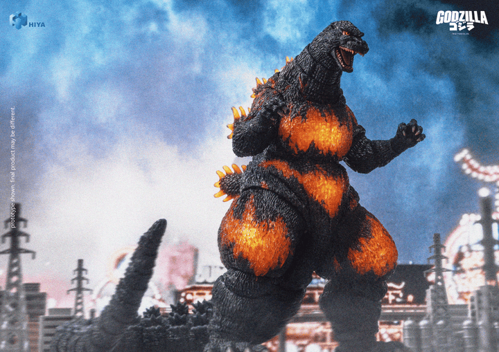 HIYA Exquisite Basic Series None Scale 7 Inch Godzilla vs. Destoroyah 1995 Burning Godzilla Action Figure | 6957534205026