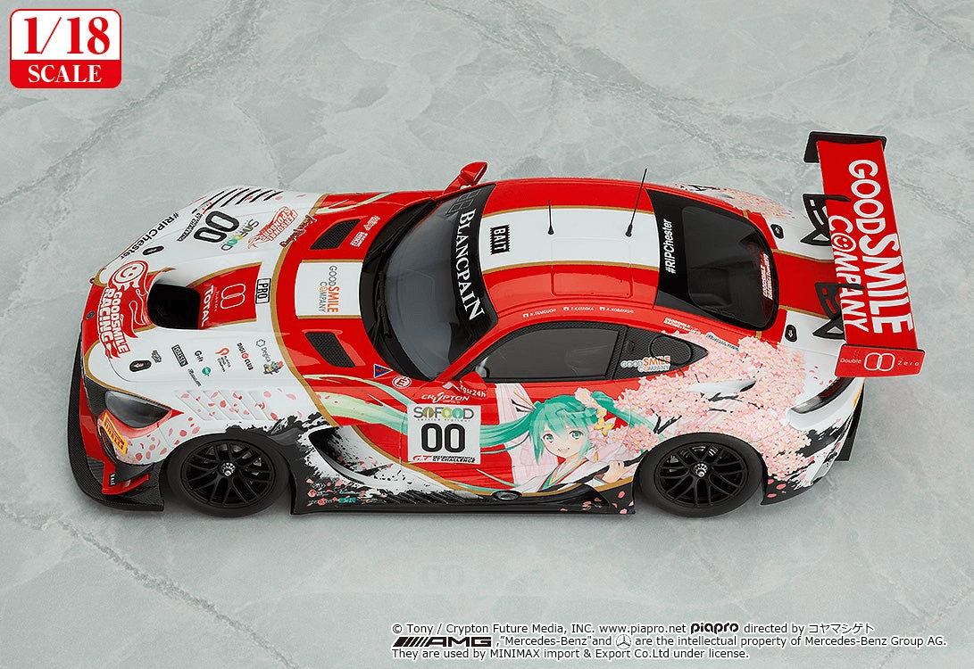 (Rerelease) 1/18th Scale Good Smile Hatsune Miku AMG 2017 SPA24H ver.