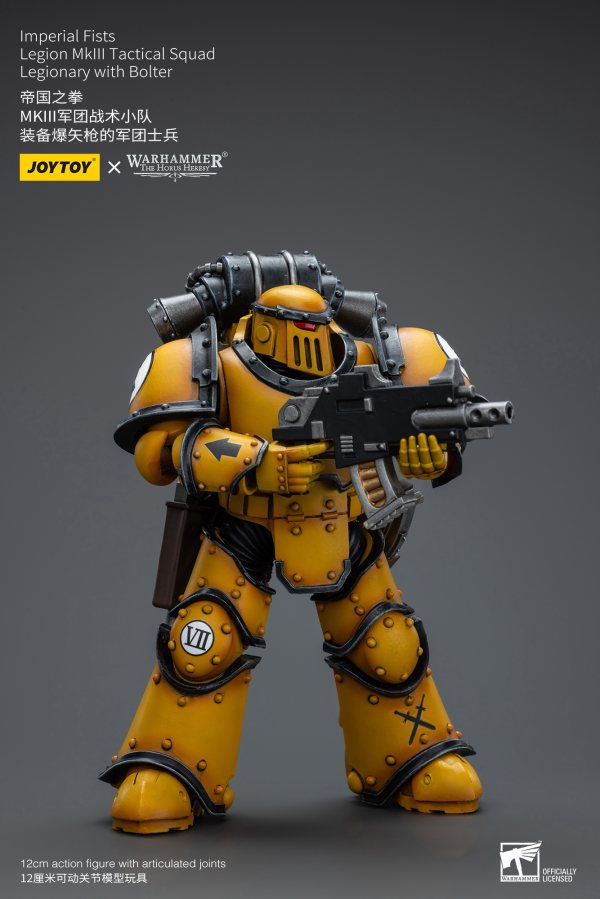 Joy Toy Imperial Fists   Legion MkIII Tactical Squad  Legionary with Bolter(6973130379077)(6973130379077)