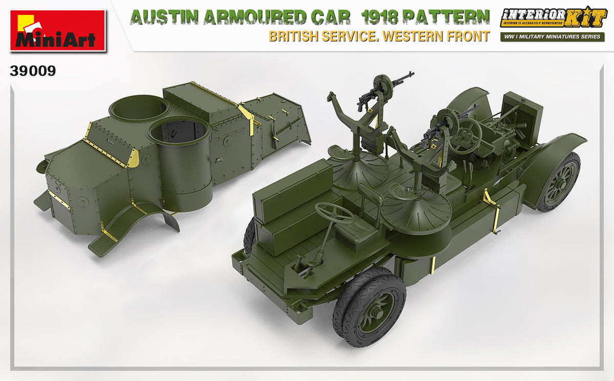 MiniArt 1/35 Austin Armoured Car 1918 Pattern. British Service. Western Front . Interior Kit | 4820183313591