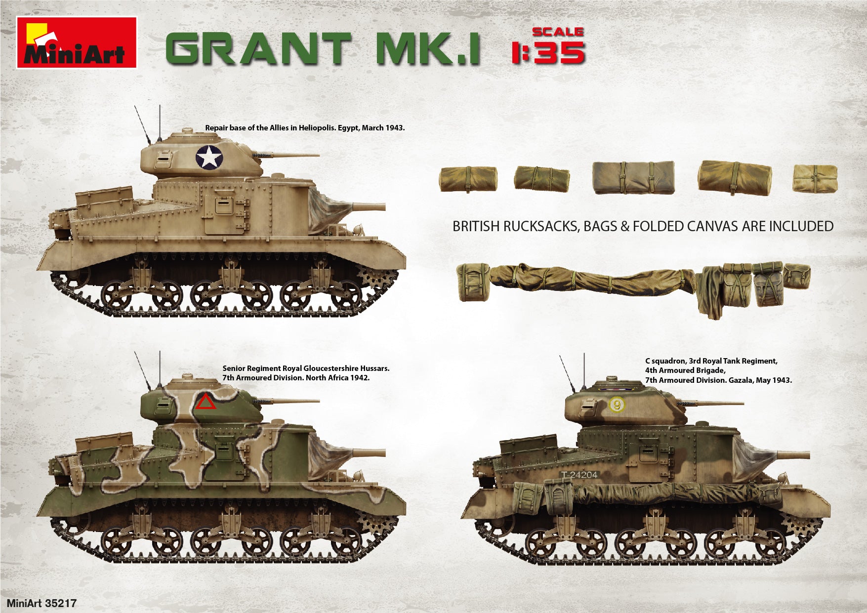 Miniart 1/35 Grant Mk.I Interior Kit | 4820183312280