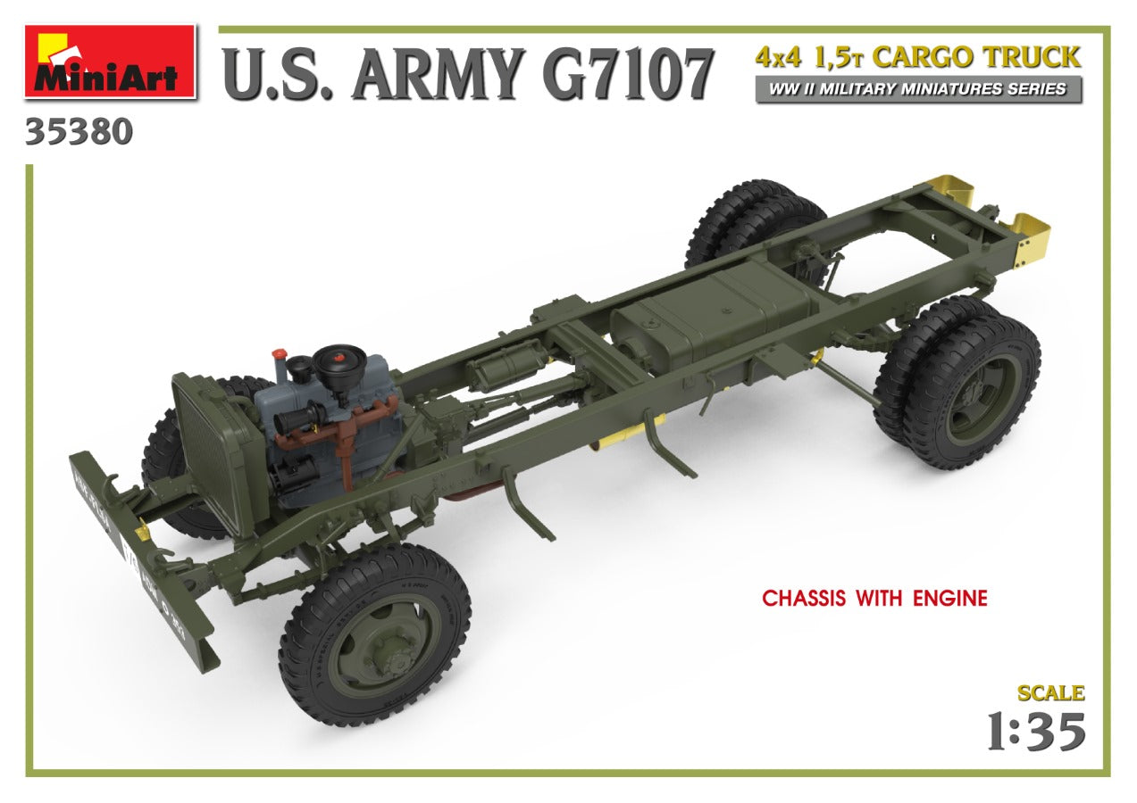 MiniArt 1/35 U.S. Army G7107 4X4 1,5t Cargo Truck | 4820183314260