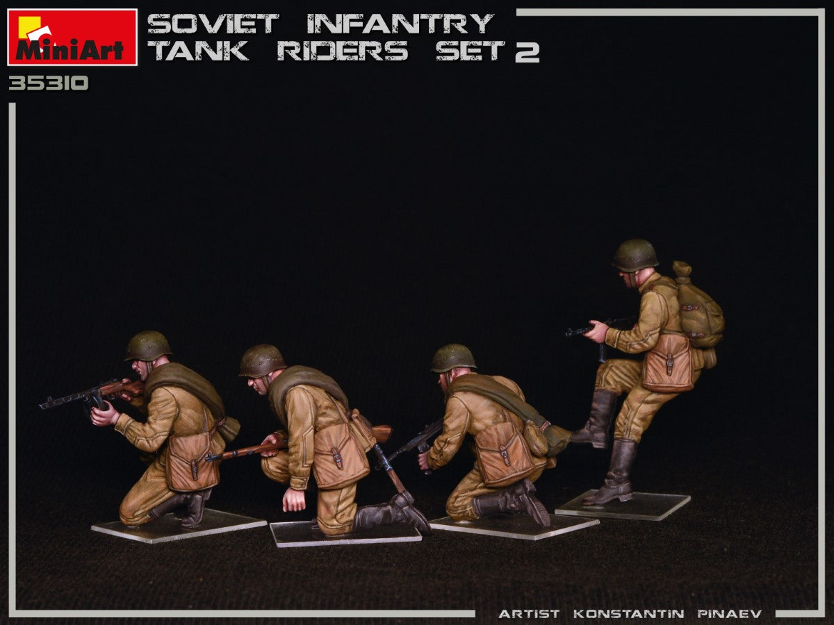 MiniArt 1/35 Soviet Infantry Tank Riders Set 2 | 4820183313010