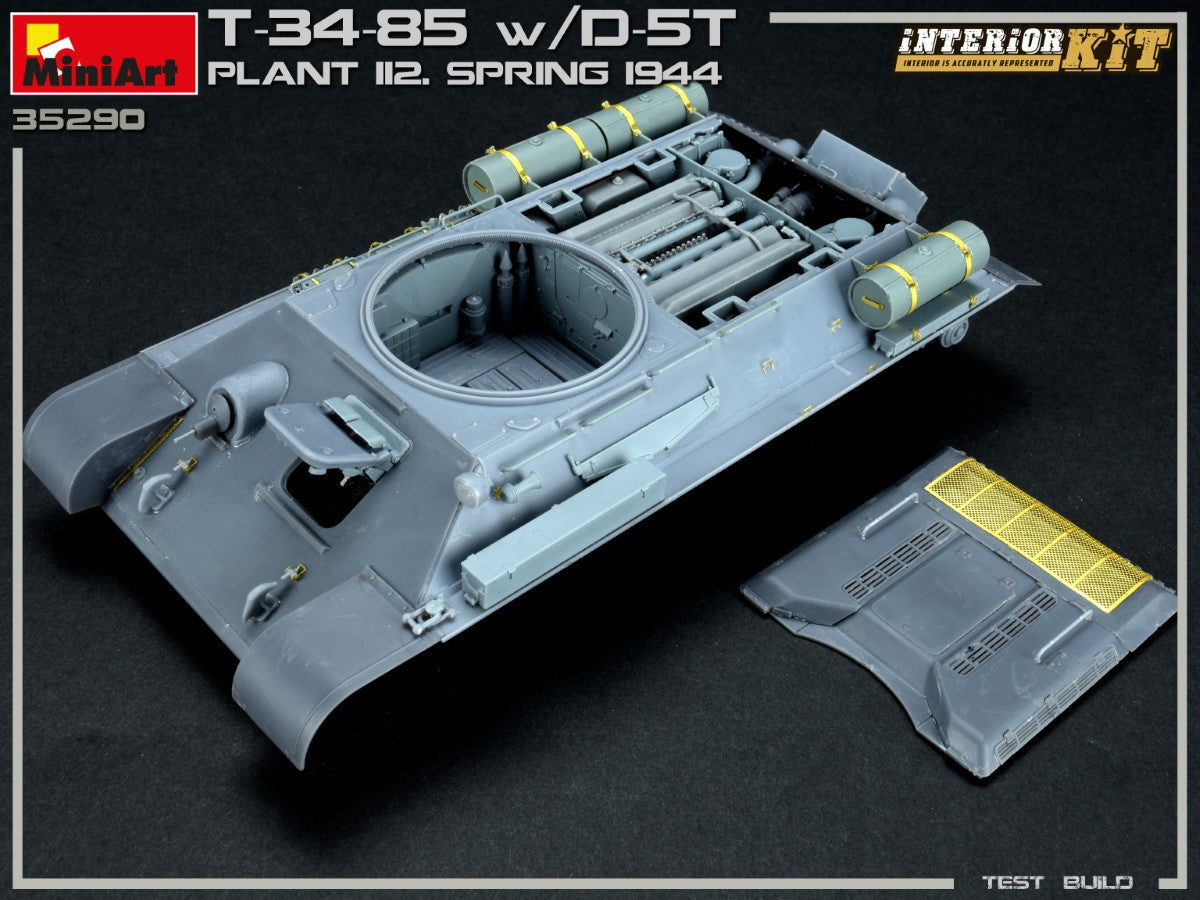 MiniArt 1/35 T-34/85 w/D-5T. PLANT 112. SPRING 1944. INTERIOR KIT | 4820183313171