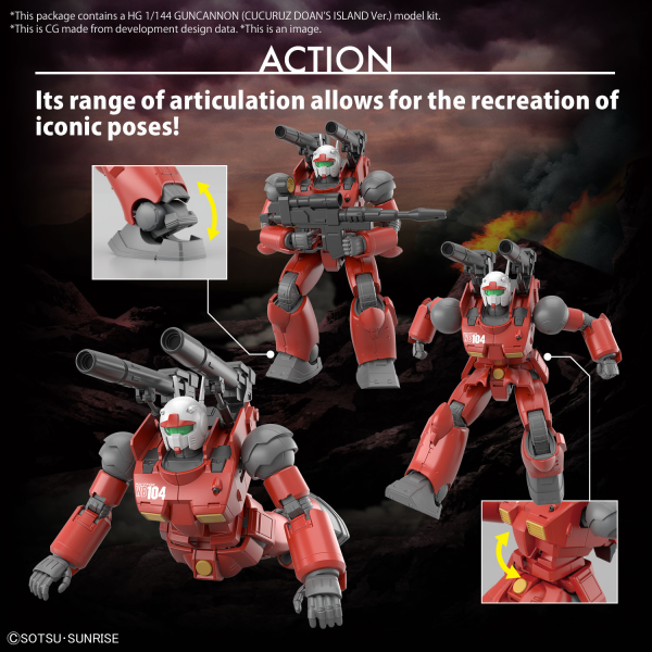 BANDAI Hobby HG 1/144 GUNCANNON (CUCURUZ DOAN’S ISLAND Ver.)(4573102653154)(4573102653154)