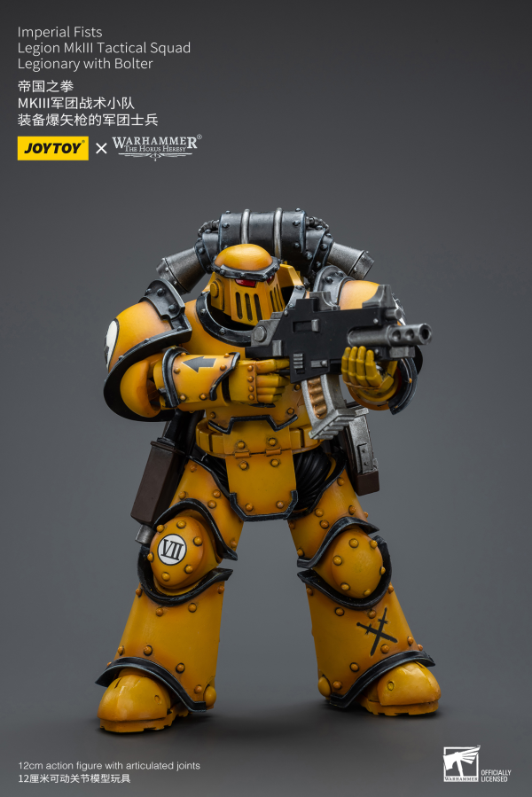 Joy Toy Imperial Fists   Legion MkIII Tactical Squad  Legionary with Bolter(6973130379077)(6973130379077)
