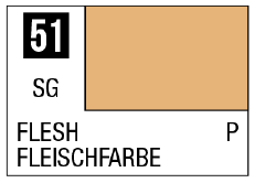 Mr Hobby Mr. Color 51 - Flesh (Semi-Gloss/Primary) | 4973028716498