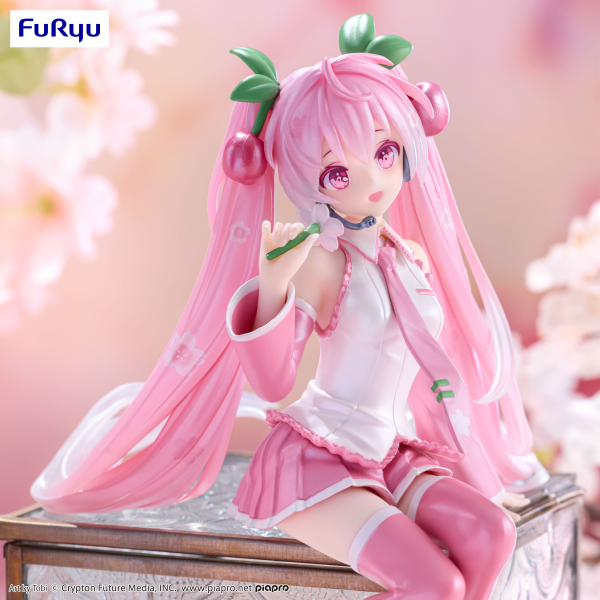 FuRyu Hatsune Miku　Noodle Stopper Figure -Sakura Miku 2024 Pearl Color ver.- | 4582782367138