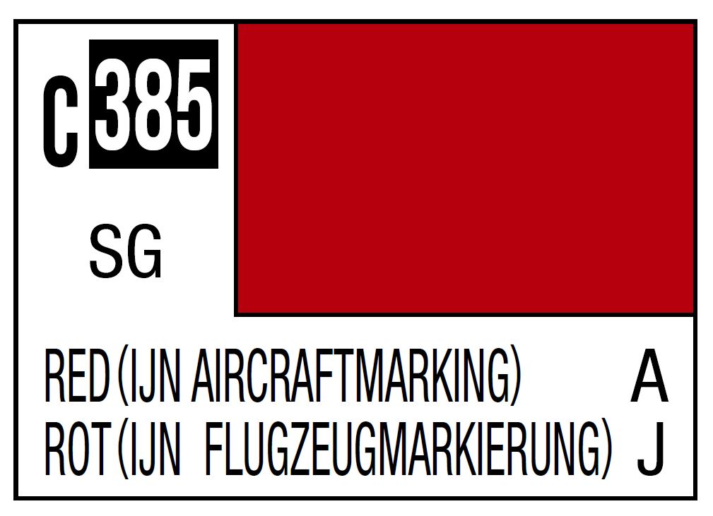 Mr Hobby C385 Red (IJN Aircraft Marking) [Imperial Japanese navy referance mark] | 4973028737271
