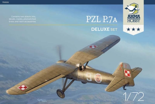 Arma Hobby 1/72 PZL P.7a Deluxe Set | 5907747900707