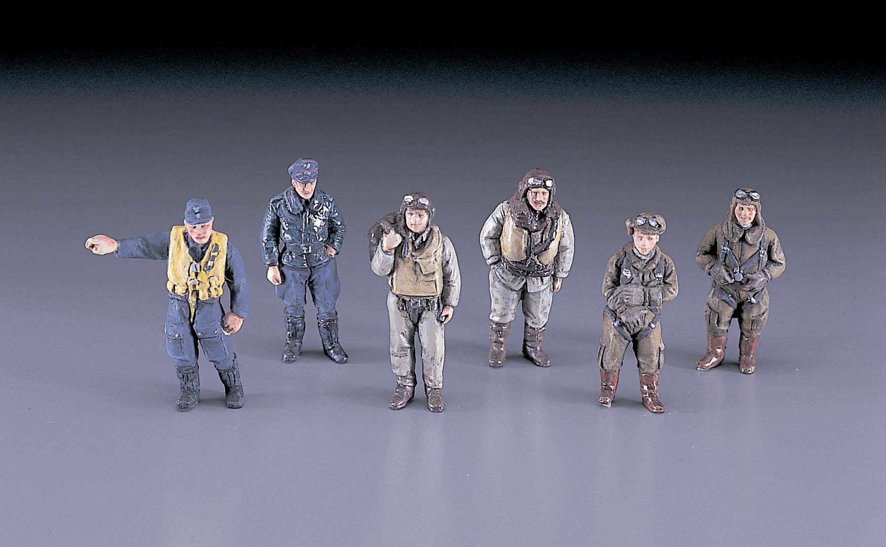 Hasegawa [X48-7] 1:48 W.W.II PILOT FIGURE SET (JAPANESE, GERMAN, U.S./BRITISH PILOT FIGURES) | 4967834361072