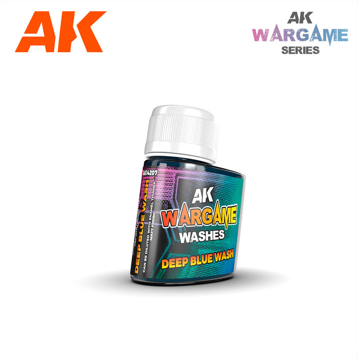 AK Interactive Wargame Washes Deep Blue Wash 35ml | 8435568335011