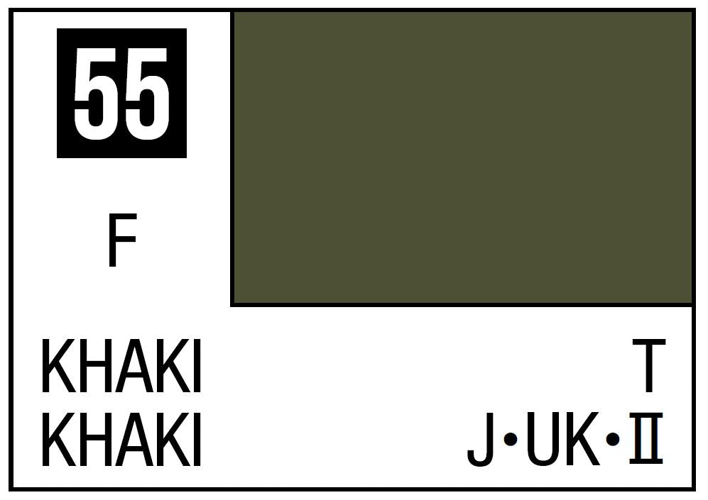Mr Hobby Mr. Color 55 - Khaki (Flat/Tank) | 4973028635126
