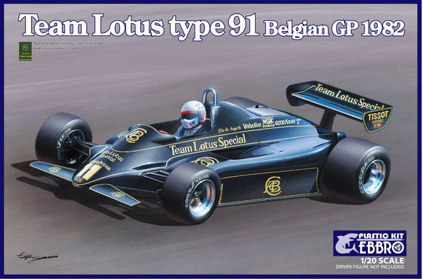Ebbro 1/20 Team Lotus Type 91 Belgian GP 1982