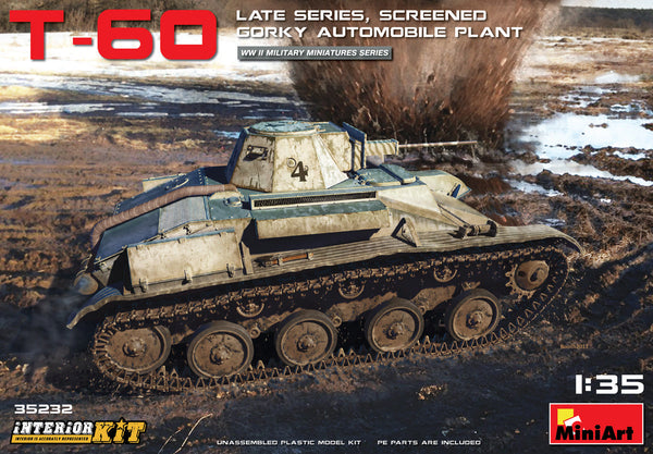 Miniart [35232] 1/35 T-60 Late Series, Screened (Gorky Automobile Plant) Interior Kit