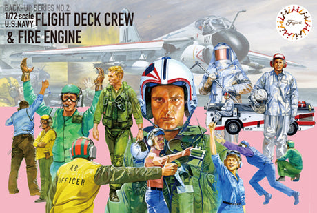 Fujimi 1/72 U.S.Navy Flight Deck Crew & Fire Engine