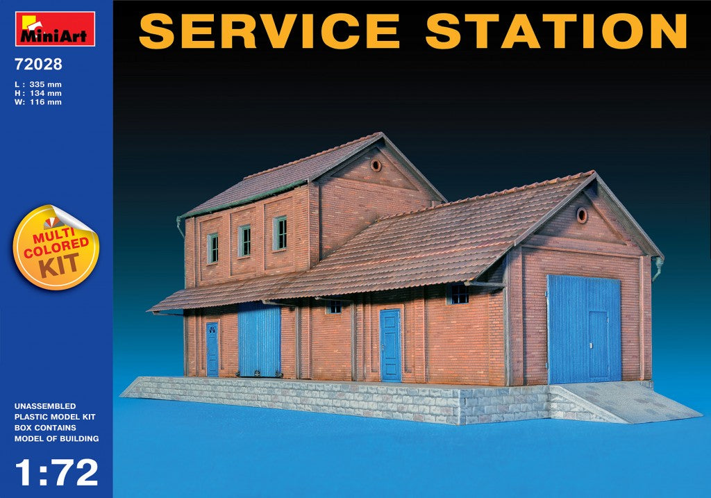 Miniart [72028] 1/72 Service Station | 4820041102787