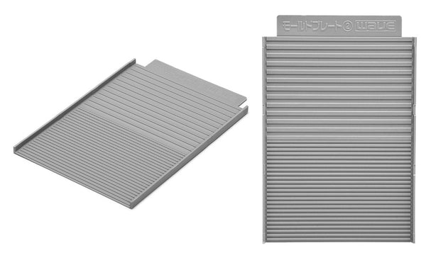 Wave MOLD PLATE 2 - Grooved Molding Plates for Molding Shutters and other Grooved Details, Thin Grooves