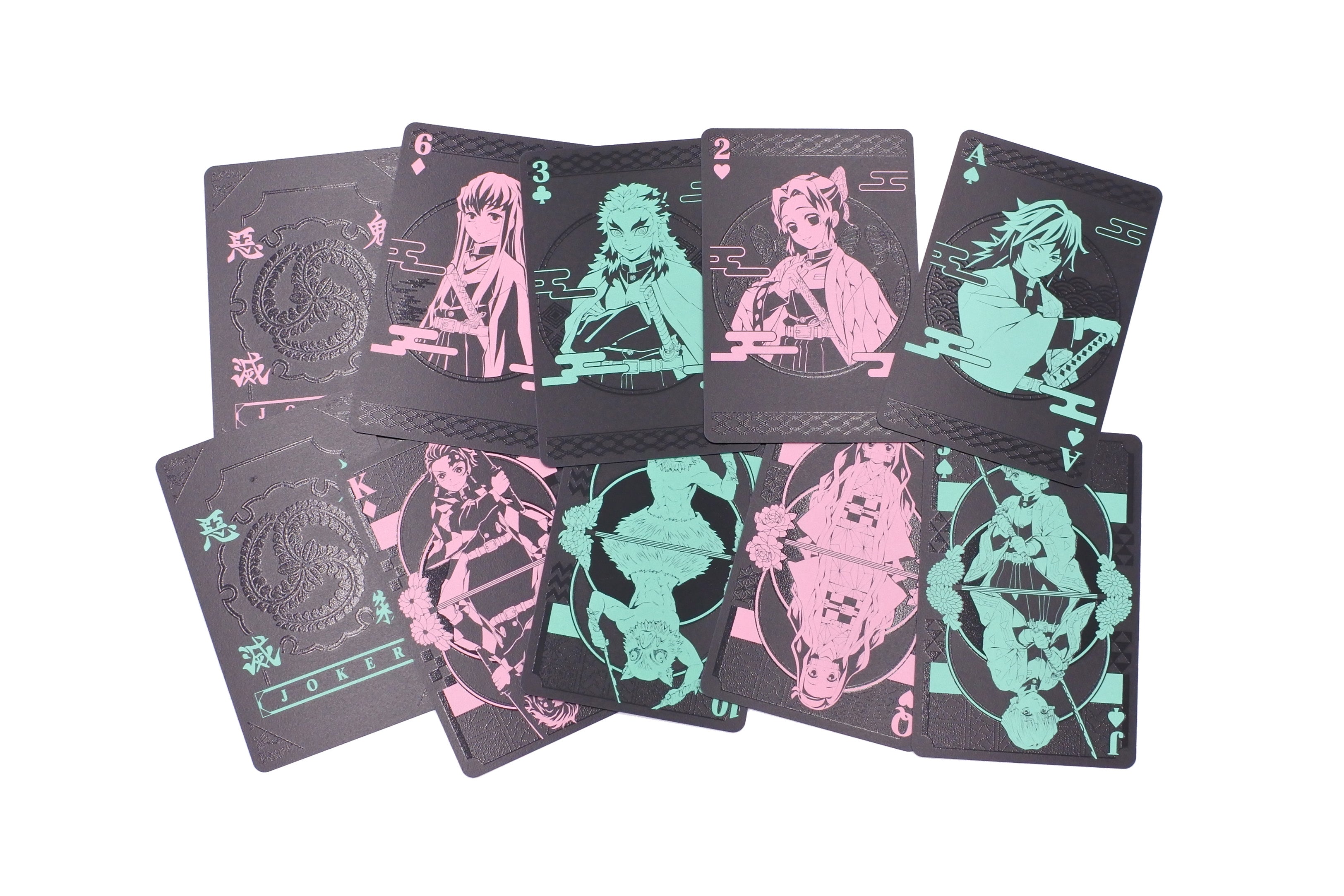 Ensky Playing Cards Demon Slayer: Kimetsu No Yaiba Black Playing Cards 'Demon Slayer' | 4970381469276