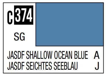 Mr Hobby C374 JASDF Shallow Ocean Blue [Japan air  self difence force  offshore camouflage] | 4973028737226
