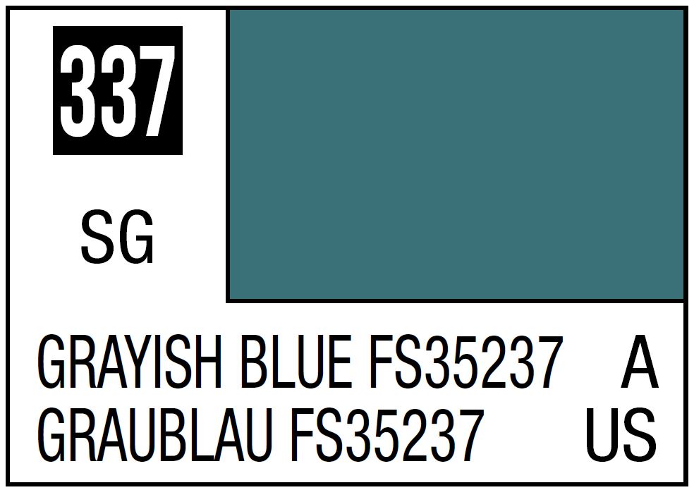 Mr Hobby Mr. Color 337 - Grayish Blue FS35237 (Semi-Gloss/Aircraft) | 4973028735239