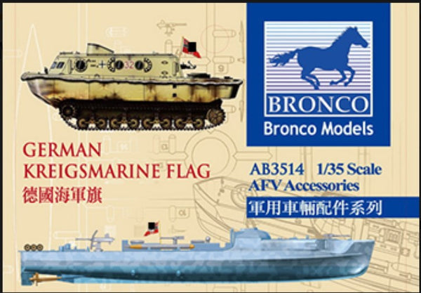 Bronco Models 1/35 German Kriegsmarine Flag AFV Accessories Series Kit