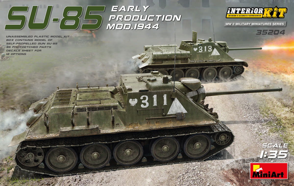 MiniArt SU-85 Mod. 1944 (Early Production) w/ Interior Kit (1/35) | 4820183310477
