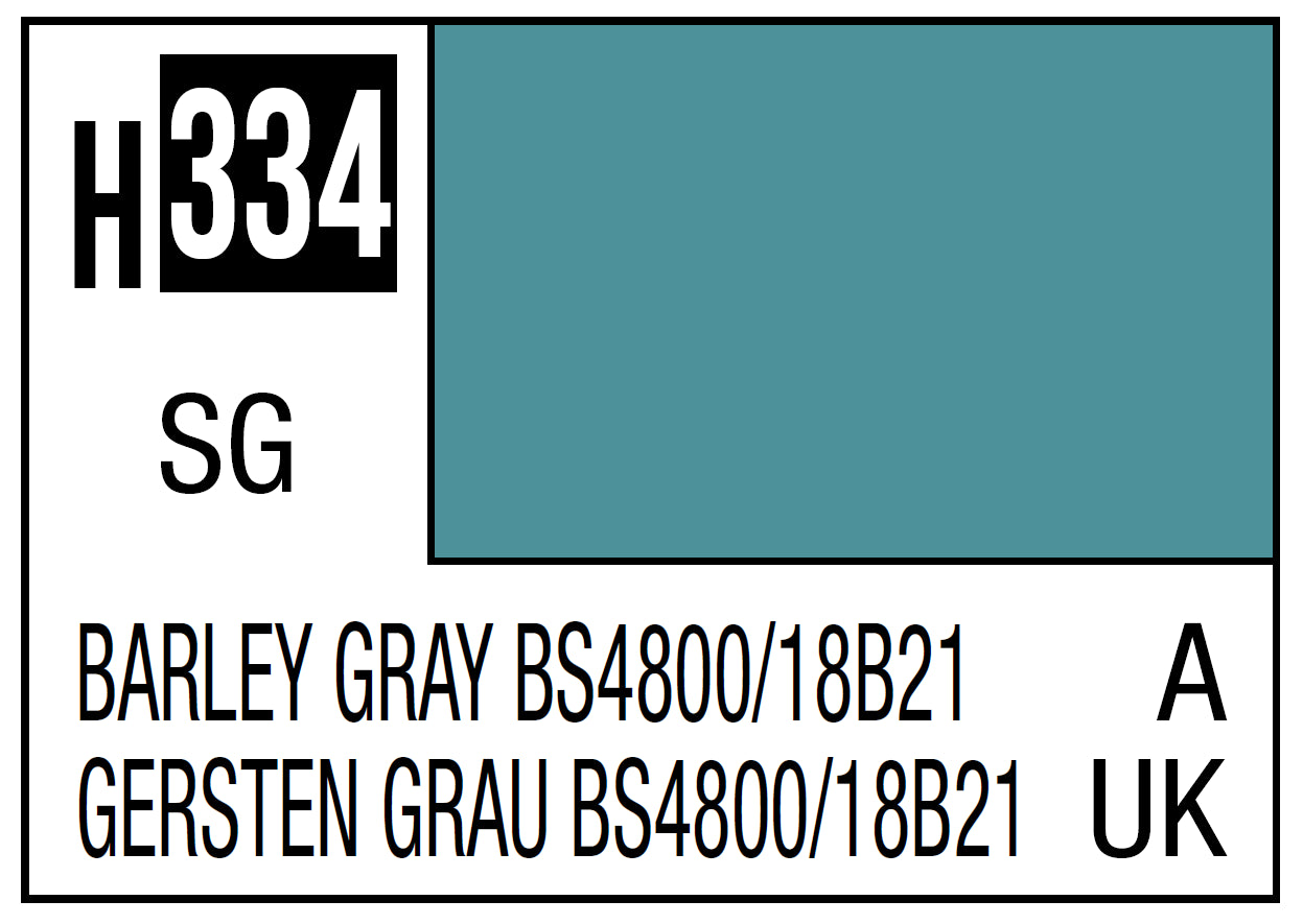 Mr Hobby Mr. Color 334 - Barley Gray BS4800/18B21 (Semi-Gloss/Aircraft) | 4973028735208