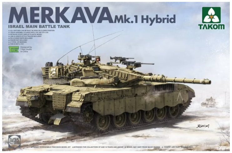 Takom 1/35 Israeli Main Battle Tank Merkava 1 Hybrid